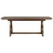 Bellevue Whiskey Brown 104" Extendable Rectangular Dining Table