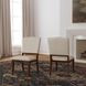 Bellevue Light Tan Performance Fabric Upholstered Dining Chair with Nailhead Trim Set of 2