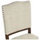 Bellevue Light Tan Performance Fabric Upholstered Dining Chair with Nailhead Trim Set of 2