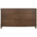 Bellevue Whiskey Brown 6 Drawer Dresser