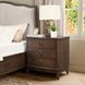 Bellevue Whiskey Brown 3 Drawer Nightstand with USB Charging