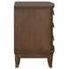 Bellevue Whiskey Brown 3 Drawer Nightstand with USB Charging