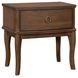 Bellevue Whiskey Brown 1 Drawer Open Nightstand with USB Charging