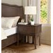 Bellevue Whiskey Brown 1 Drawer Open Nightstand with USB Charging