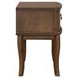 Bellevue Whiskey Brown 1 Drawer Open Nightstand with USB Charging