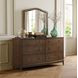 Bellevue Whiskey Brown Rectangular Dresser Mirror