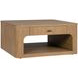 Normandy Warm Driftwood Square Coffee Table