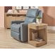Normandy Warm Driftwood Square Chairside Table
