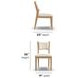 Normandy Cream Performance Fabric Upholstered Dining Chair Set of 2