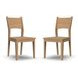 Normandy Warm Driftwood Dining Chair Set of 2