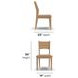 Normandy Warm Driftwood Dining Chair Set of 2