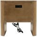 Normandy Warm Driftwood 2 Drawer Nightstand with USB Charging