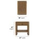 Normandy Warm Driftwood 1 Drawer Open Nightstand with USB Charging