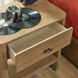Normandy Warm Driftwood 1 Drawer Open Nightstand with USB Charging