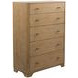 Normandy Warm Driftwood 5 Drawer Chest