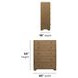 Normandy Warm Driftwood 5 Drawer Chest