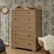 Normandy Warm Driftwood 5 Drawer Chest