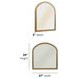 Normandy Warm Driftwood Arched Wall Mirror