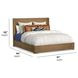 Normandy Warm Driftwood King Panel Bed
