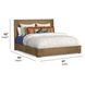 Normandy Warm Driftwood King Storage Panel Bed