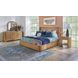 Normandy Warm Driftwood King Storage Panel Bed