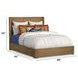 Normandy Warm Driftwood Queen Panel Bed