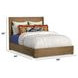 Normandy Warm Driftwood Queen Storage Panel Bed