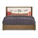 Normandy Cream and Driftwood Performance Fabric King Upholstered Panel Bed