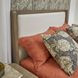 Normandy Cream and Driftwood Performance Fabric King Upholstered Panel Bed