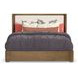 Normandy Cream and Driftwood Performance Fabric King Upholstered Storage Panel Bed