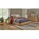 Normandy Cream and Driftwood Performance Fabric King Upholstered Storage Panel Bed