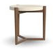 Verona Cream and Medium Brown Performance Fabric Upholstered Rectangular Occasional Table Set