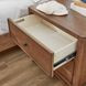 Verona Medium Brown 2 Drawer Nightstand with USB Charging