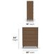Verona Medium Brown 5 Drawer Chest
