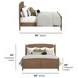 Verona Medium Brown King Panel Bed