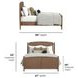 Verona Medium Brown Queen Panel Bed