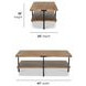 Millwork Rustic Umber and Black Rectangular Coffee Table