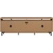 Millwork Rustic Umber and Black 92" TV Stand with USB Charging