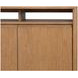 Millwork Rustic Umber and Black 92" TV Stand with USB Charging