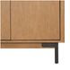 Millwork Rustic Umber and Black 92" TV Stand with USB Charging