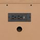 Millwork Rustic Umber and Black 92" TV Stand with USB Charging