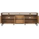 Millwork Rustic Umber and Black 92" TV Stand with USB Charging
