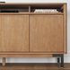 Millwork Rustic Umber and Black 92" TV Stand with USB Charging