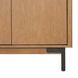Millwork Rustic Umber and Black 76" TV Stand with USB Charging