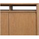 Millwork Rustic Umber and Black 76" TV Stand with USB Charging
