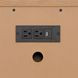 Millwork Rustic Umber and Black 76" TV Stand with USB Charging