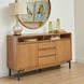 Millwork Rustic Umber and Black 2 Door Sideboard