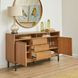 Millwork Rustic Umber and Black 2 Door Sideboard