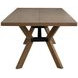 Millwork Rustic Umber and Black 90" Rectangular Dining Table