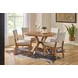 Millwork Rustic Umber Round Dining Room Set
